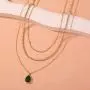 Eseres Girls Layered Necklace Teardrop Pendant Rhinestone Chokers Eseres Girls Layered Necklace Teardrop Pendant Rhinestone Chokers