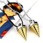 Davitu Anime Gurren Lagann Core Drill Tengentoba Gulenlagan KINON Tengen Toppa Pendants Necklace Jewelry Gift for Children Men Cosplay - (Metal Color: Sliver)
