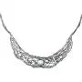 Paz Creations ♥925 Sterling Silver Blue Topaz Statement Necklace