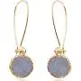 Humble Chic Simulated Druzy Threaders - Boho Glitter Upside-Down Long Hoop Dangle Drop Earrings for Women - Bohemian Created Geode Stone Sparkly Pendants Humble Chic Simulated Druzy Threaders - Boho Glitter Upside-Down Long Hoop Dangle Drop Earrings for Women - Bohemian Created Geode Stone Sparkly Pendants