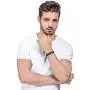 Jstyle Braided Leather Bracelets for Men Bangle Bracelets Fashion Magnetic Clasp 7.5-8.5 Inch