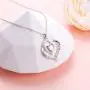 Mother Necklaces 925 Sterling Silver Always My Mother Forever My Friend Double Love Heart Necklace for Women Mother Lady Birthday Jewelry