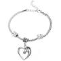 Heart Pendant Bracelet by Luvalti - Horse Heart Jewelry - Family and Friends Jewelry Gift - 10’’