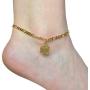 Initial Ankle Bracelets for Women Men, 18K Gold Silver Figaro Cuban Link Anklet Bracelet for Women Teen Girls, Custom Name Gold Anklet with Initials