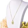 YL Virgin Mary Necklace Solid 925 Sterling Sliver Engraved Pendant Oval Medal Medallion Antiqued Jewelry