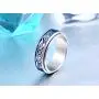 HIJONES Unisex Carbide Fiber Celtic Dragon Spinner Ring Stainless Steel Wedding Spins Band HIJONES Unisex Carbide Fiber Celtic Dragon Spinner Ring Stainless Steel Wedding Spins Band