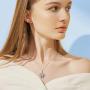 YFN Sterling Silver Godspeed Friendship Pendant Necklace Best Friends Necklace Gifts Feather Jewelry for Women 18''