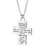 FANSTATE God Said My Child I Love You Love Cross Pendant Necklace, Fashion Double Sided Jewelry Gifts for Mother Grandma,Godmothers Christmas Birthday Gifts