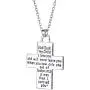 FANSTATE God Said My Child I Love You Love Cross Pendant Necklace, Fashion Double Sided Jewelry Gifts for Mother Grandma,Godmothers Christmas Birthday Gifts