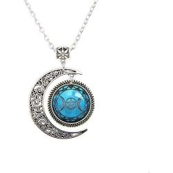 Beautiful Season DIY Full Moon Necklace Triple Goddess Pendant Wiccan Jewelry Moon Goddess Jewelry Wiccan Necklace Charm Gifts