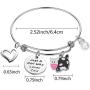 TongXin Funny Cow Jewelry for Women Just a Girls Who Loves Cow Bracelet Cow Themed Farm Gifts Cow Lover Gifts for Girls