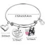 TongXin Funny Cow Jewelry for Women Just a Girls Who Loves Cow Bracelet Cow Themed Farm Gifts Cow Lover Gifts for Girls