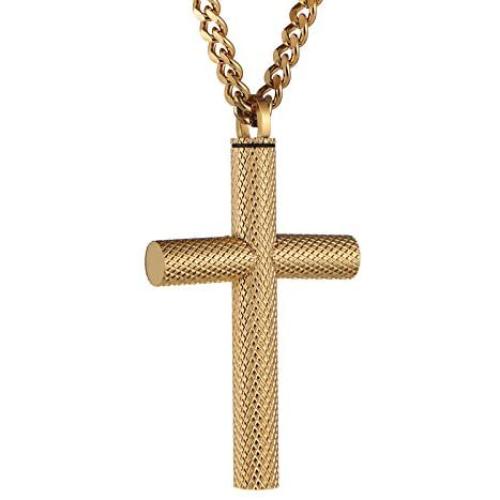HZMAN Large Stainless Steel Cross Memorial Cremation Ashes Urn Pendant Necklace Keepsake Jewelry Urn