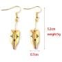 JoJo Bizarre Adventure Rohan Earrings - Gold Pen Nib Drop Anime Earrings - For JoJo Fans