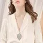 BriLove Womens Bohemian Boho Real Filigree Autumn Leaf Long Pendant Necklace BriLove Womens Bohemian Boho Real Filigree Autumn Leaf Long Pendant Necklace