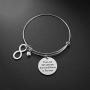 iJuqi Aunt Gift From Niece - Aunt Niece Bracelet, The Love Between An Aunt and Niece Is Forever, Aunt Birthday Gifts, Stainless Steel Aunt Jewelry Gift
