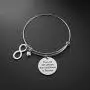 iJuqi Aunt Gift From Niece - Aunt Niece Bracelet, The Love Between An Aunt and Niece Is Forever, Aunt Birthday Gifts, Stainless Steel Aunt Jewelry Gift