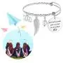 SAM & LORI Graduation Gift Inspirational Bangle Bracelet Grad Cap Jewelry Mantra Quote Engraved Present for Her Women Girl College Senior Student SAM & LORI Graduation Gift Inspirational Bangle Bracelet Grad Cap Jewelry Mantra Quote Engraved Present for Her Women Girl College Senior Student