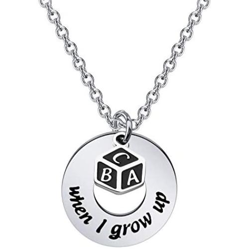 AKTAP Matilda Musical Inspired Necklace When I Grow Up Musical Theatre Jewelry for Her