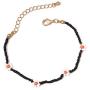 N/Q Bohemian Adjustable Flower Seed Beads Chain Choker Necklace for Women Girls Boho Colorful Tiny Beaded Bracelet Fashion Jewelry Set