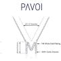 PAVOI 14K White Gold Plated Cubic Zirconia Initial Necklace | Letter Necklaces for Women