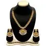 Aheli South Indian Traditional CZ Designer Necklace Earrings Bollywood Ethnic Wedding Jewelry Set for Women Girls Aheli South Indian Traditional CZ Designer Necklace Earrings Bollywood Ethnic Wedding Jewelry Set for Women Girls