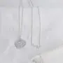 925 Sterling Silver Round Disc Alphabet Letter A-Z Initial Pendant Necklace Rolo chain 18'' 925 Sterling Silver Round Disc Alphabet Letter A-Z Initial Pendant Necklace Rolo chain 18''