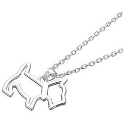 Fashion Adorable Dog Series Scottie Dachshund Sitting Dog Animal Link Chain Necklace