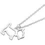 Fashion Adorable Dog Series Scottie Dachshund Sitting Dog Animal Link Chain Necklace