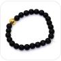 Nsitbbuery Fashion Alloy Baseball Bangle 8MM Matte Agate Lava Rock Beads Bracelet