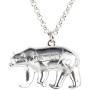 WEVENI Enamel Alloy Lovely Polar Bear Necklace Pendant Chain Jewelry Gifts for Women Girls Ladies