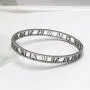 Baoliren Stainless Steel Hollow Out Roman Numerals Bracelet Bangle for Lady Baoliren Stainless Steel Hollow Out Roman Numerals Bracelet Bangle for Lady