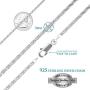 925 Sterling Silver 3 MM Diamond Cut Rope Chain Necklace for Men Women & Girls Upgraded Lobster Claw Clasp Made in Italy 16 18 20 22 24 30 and 36 Inch