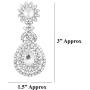 Aheli Classy Silver Tone Bollywood Wedding Party Wear Drop Dangle Earrings for Women Ethnic Indian Fashion Jewelry