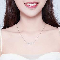 Cute Paw Necklace for Women Girls Sterling Silver 18K White Gold Plated Puppy Dog Cat Kitten 4 Paw Print Pendant Choker Necklace Adjustable Chain 18'' Pet Keepsake Minimalist Jewelry Gift Box