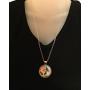 Blazing Autumn Necklace/Humming Bird Silver Pendant Necklace