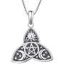 FJ Womens Hecate Necklace S925 Silver Wiccan Pagan Goddess Necklace Literary Jewelry FJ Womens Hecate Necklace S925 Silver Wiccan Pagan Goddess Necklace Literary Jewelry
