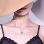 WINNICACA S925 Sterling Silver Angle Wings Heart Necklace Birthstone Birthday Jewelry Mothers Day Gifts for Her Women Mom