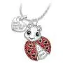 RTY Cute Ladybug Insect Necklace Earrings Set Youre My Little Love Bug Jewelry Friendships