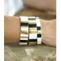 Cedar & Ink Enamel Tile Stackable Bracelet - Stretch Tila Color Block - Rectangle Square Dome Oval Arrow