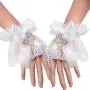 BLESSUME Lolita Lace Cuffs Steampunk Wrist Cuff Bracelet (White 10(1pr)) BLESSUME Lolita Lace Cuffs Steampunk Wrist Cuff Bracelet (White 10(1pr))