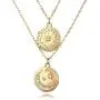 Yalice Layered Coin Necklace Chain Gold Pendant Necklaces Vintage Disc Necklace Jewelry for Women and Girls Yalice Layered Coin Necklace Chain Gold Pendant Necklaces Vintage Disc Necklace Jewelry for Women and Girls