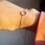 ME COO 925 Sterling Silver Bracelet Plated White Gold Round Created Color Opal Color Opal Bracelets for Women Girls Birthday Xmas Gifts