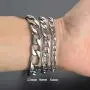 ChainsHouse Figaro Link Chain Bracelet Stainless Steel/Black/18K Gold Plated Wrist Bracelets for Men Women, 6MM-13MM, 7.5''/8.3'', Send Gift Box ChainsHouse Figaro Link Chain Bracelet Stainless Steel/Black/18K Gold Plated Wrist Bracelets for Men Women, 6MM-13MM, 7.5''/8.3'', Send Gift Box