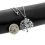 Uloveido Stainless Steel Family Tree of Life Charms Necklace Mustard Seed Pendant Necklaces Jewelry Gifts for Women Teen-Girls Mom Grandma Y637