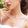 2.9mm Flat Herringbone Chain 925 Sterling Silver Necklace Flat Snake Magic Chain High Polished Solid Flexible Fashion Jewelry for Men or Women