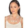 HinsonGayle AAA GEM 8-8.5mm Round Freshwater Cultured Pearl Dangle Earrings 14K Gold