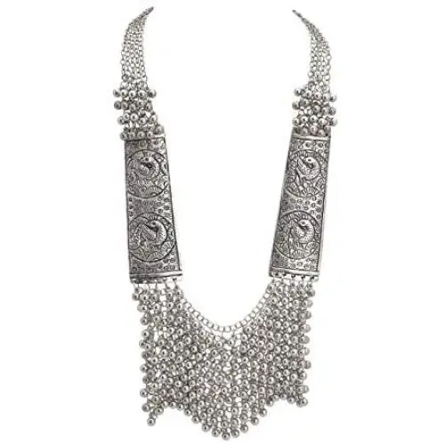 Zephyrr Afghani/Turkish Statement Beaded Long Necklace Tribal Junk Women Jewelry Zephyrr Afghani/Turkish Statement Beaded Long Necklace Tribal Junk Women Jewelry