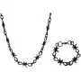 BYONDEVER Barbed Wire Necklace Gothic Thorns Choker Bracelet Punk Hip Hop Rock Alloy Jewelry Set Gift For Women Girls Men BYONDEVER Barbed Wire Necklace Gothic Thorns Choker Bracelet Punk Hip Hop Rock Alloy Jewelry Set Gift For Women Girls Men