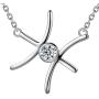 Zodiac Sign Necklace 925 Sterling Silver 12 Constellation Pendant & Rings Horoscope Astrology Jewelry Crystal Cubic Zirconia Birthday